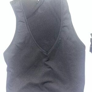 SHEIN Black V-Neck Tank Top